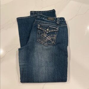 Earl Jeans Women's Straight Leg Jeans - Dark Blue Size 10